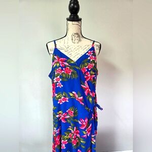 Tommy Hilfiger Blue Tropical Dress in XXL